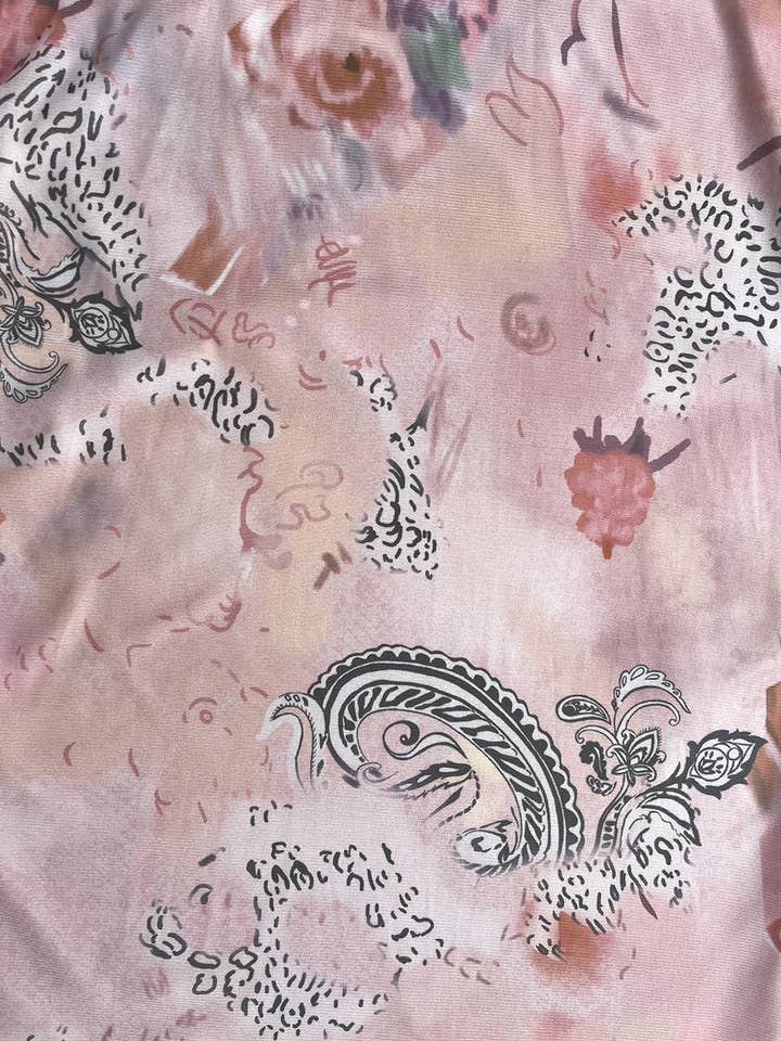 HIDDENBRAND - Wholesale Dress - Women's - Boho unique print sheer Mesh Butterfly Back Maxi Dress8