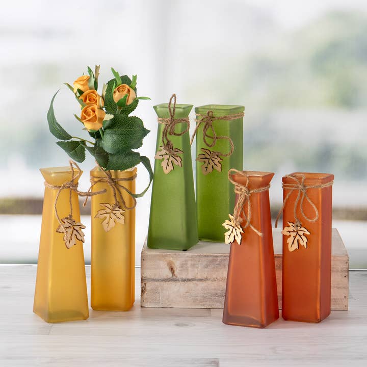 Willow Group - Wholesale Vase - Square Glass Vase 6 Asst. Styles **MM18**1