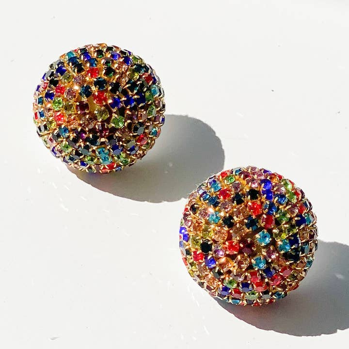Amanda Multicolored Stud Earrings for wholesale by Gaby & Grace