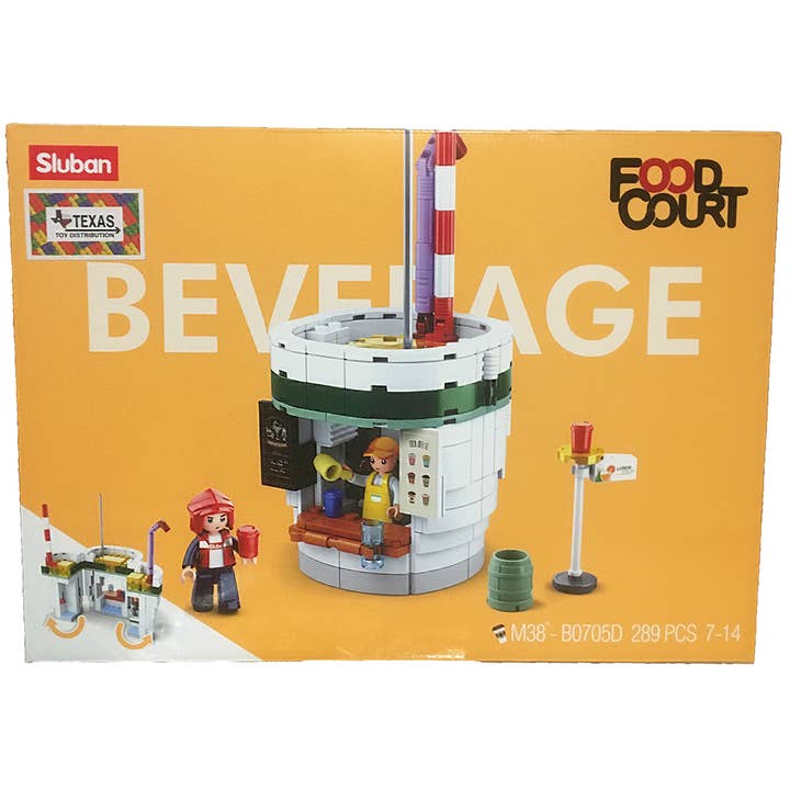 Food Court Beverage House Building Brick Kit (283 stuks) voor wholesale door Texas Toy Distribution