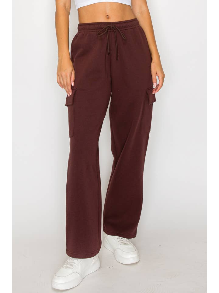 Color 5 – wholesale Joggingbyxor - Dam – Oversized baggy sweatpants med fleecematerial och cargo-joggerstil11