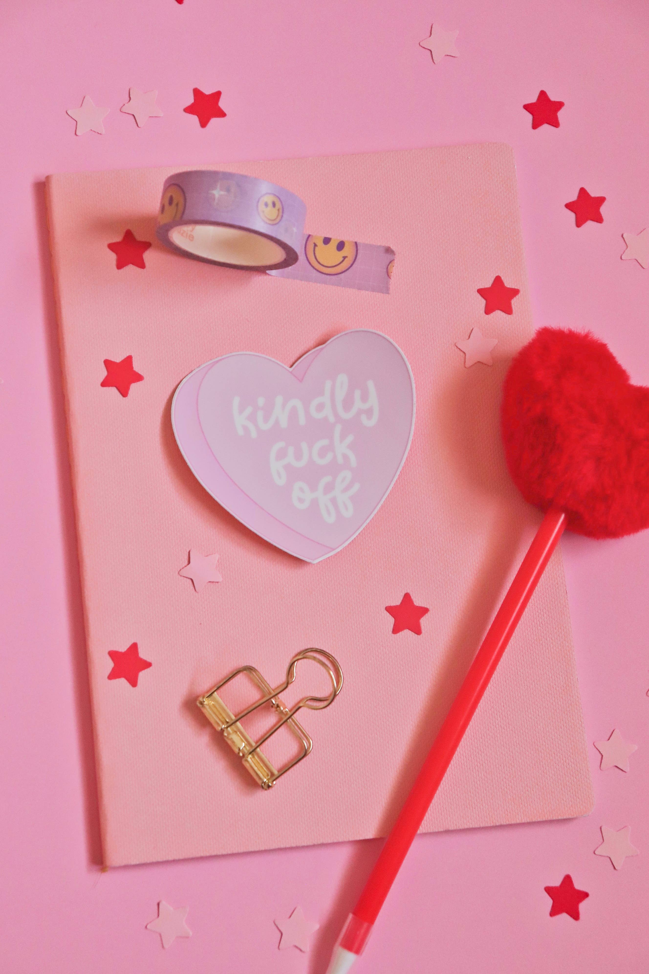 Day Dreamer Studios - Venta al por mayor Pegatina - Kindly Fuck Off | Adhesivo de vinilo impermeable brillante6