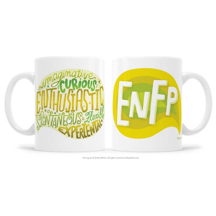 ENFP Personality Type Mug for wholesale by Kathy Weller Art+Ideas