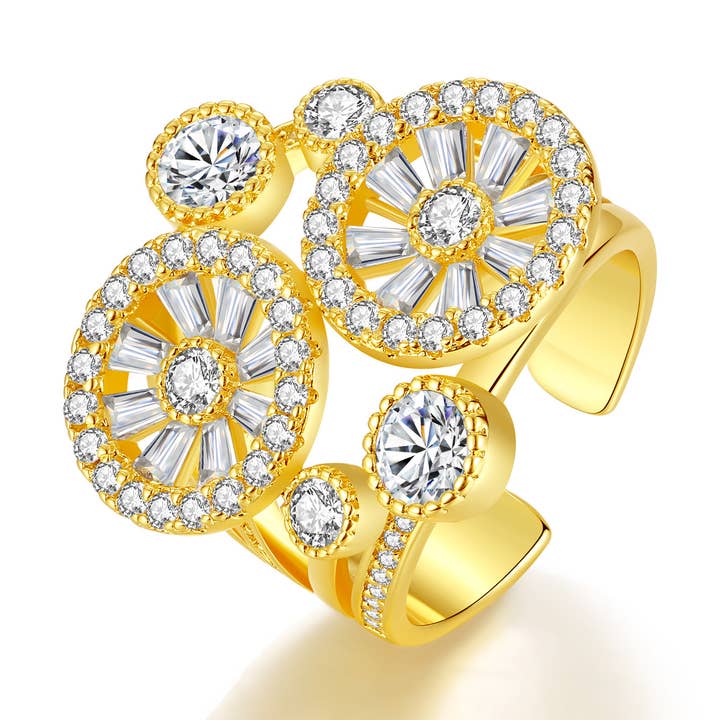 Gold Wheel of Fortune Ring for wholesale by Classicharms