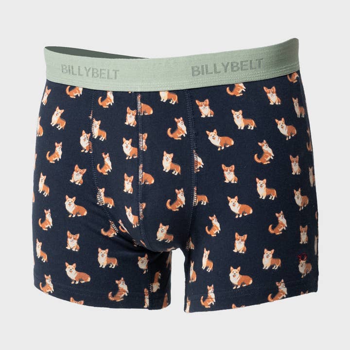 Biokatoenen boxershort - Corgi voor wholesale door BILLYBELT