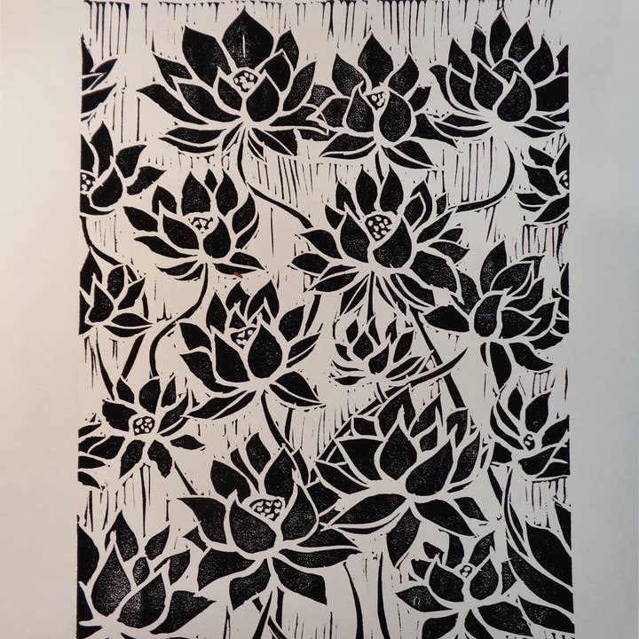 Stampa Lotus per la vendita all'ingrosso da parte di Tiny Print Studio