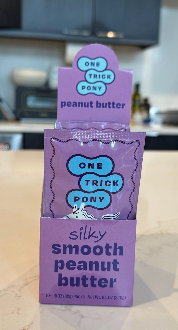 One Trick Pony - Wholesale Nut Butter - Single Serve Peanut Butter Packets - Box of 10, Silky Smooth1