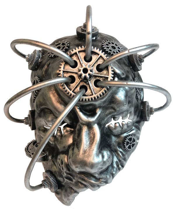 KBW Global Corp. - Wholesale Costume - Unisex - Silver Steampunk Cyclops Mask0