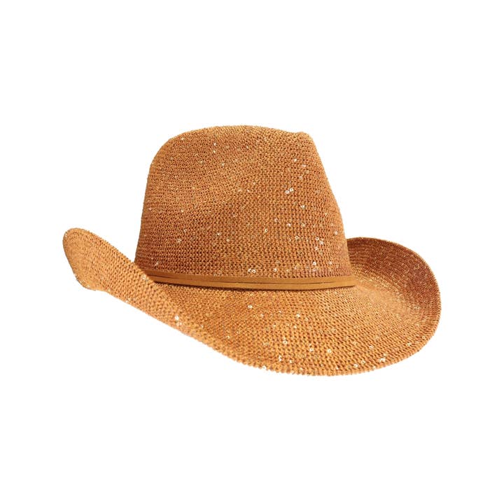 C.C Beanie - Wholesale Cowboy Hat - Women's - Vegas Sequin Cowboy Hat CBC03