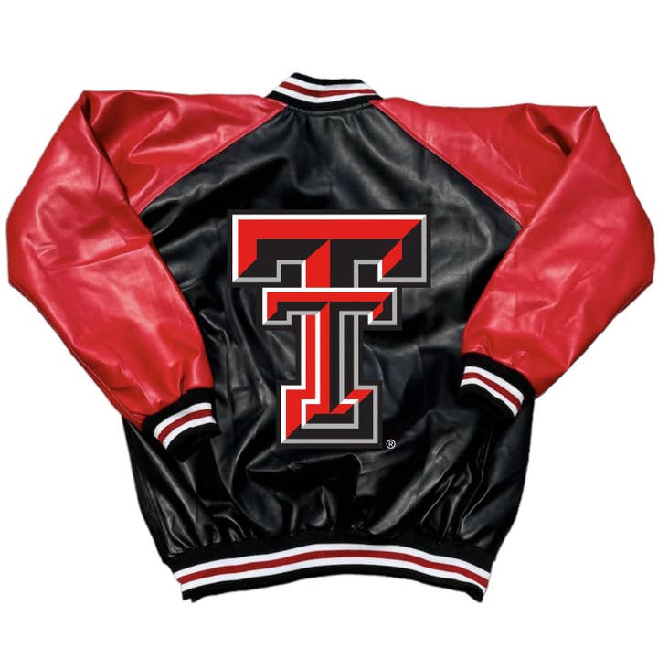 Texas Tech Varsity Letterman Jacket for wholesale by Lojo Collegiate Apparel