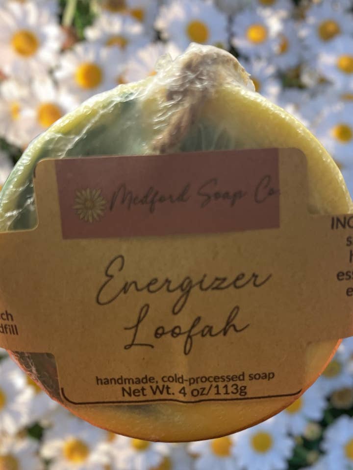 Energizer Loofah för wholesale av Medford Soap Company