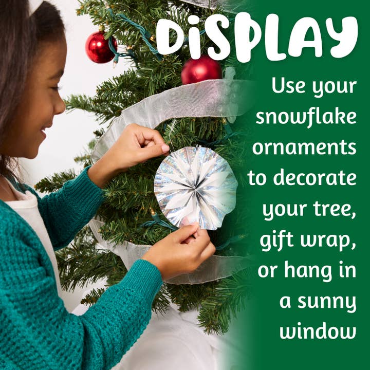 Faber-Castell / Creativity for Kids - Wholesale DIY Craft Kit - Kids - Make Your Own Cutout Paper Snowflake Ornaments Kit for Kids