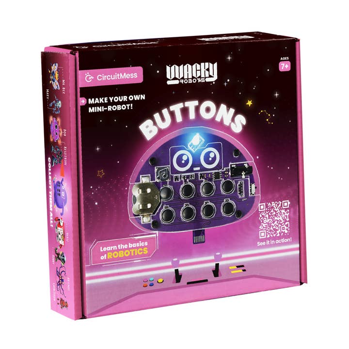 CircuitMess USA - Wholesale Electronic Toy - Kids & Baby - Wacky Robot Buttons - DIY Mini Robot0
