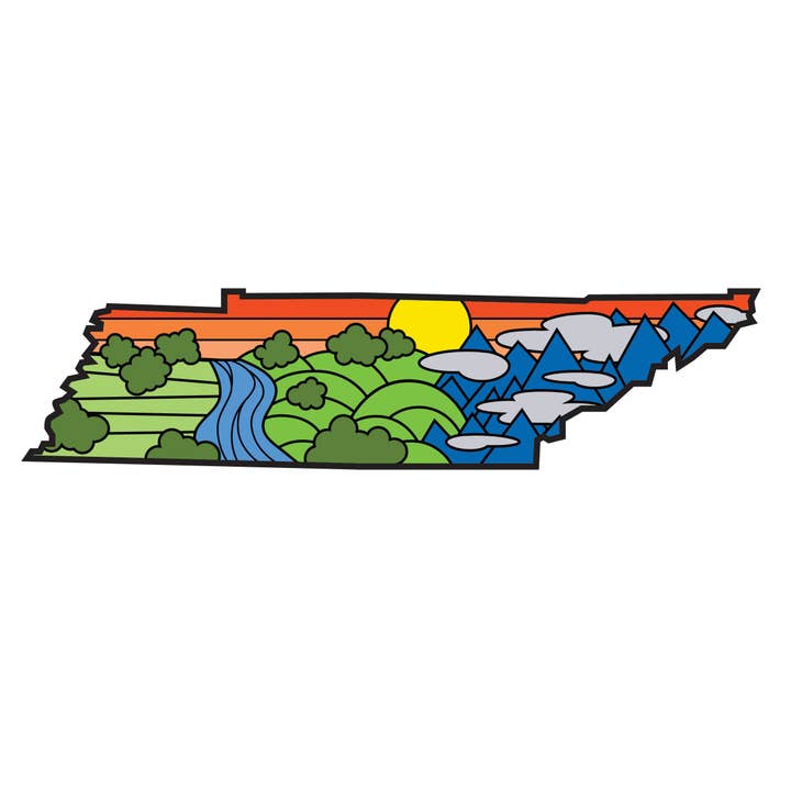 Tennessee State Lines Sticker for wholesale by Commonwealth Outdoor