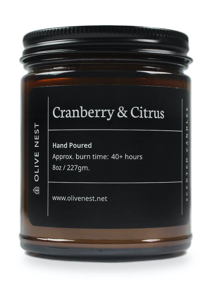 Vela de Mecha de Madera con Mezcla de Soja, Arándano y Cítricos para venta al por mayor de OLIVE NEST