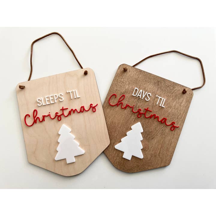Aftellen voor de kerst met droog uitwissen voor wholesale door Cope and Co Custom Signs
