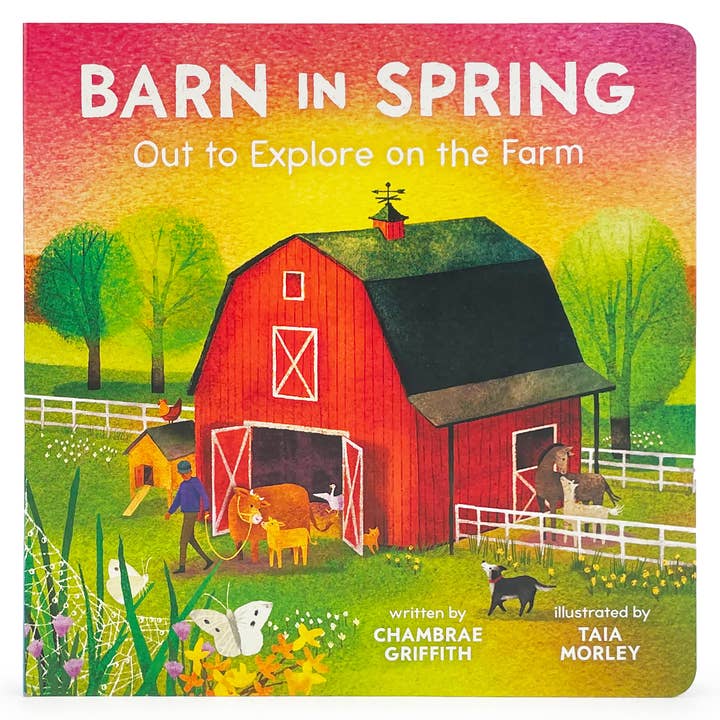 Barn in Spring: Out to Explore on the Farm Board Book for wholesale by Cottage Door Press