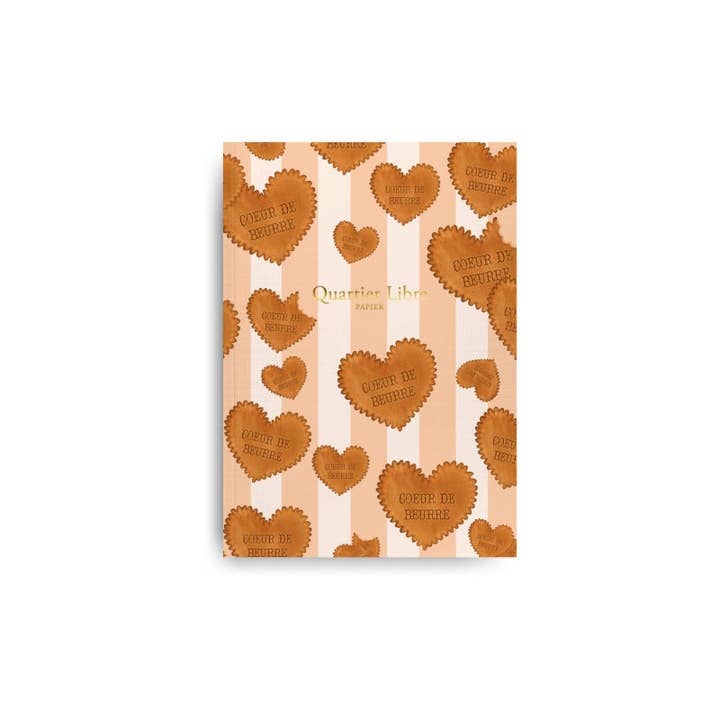 Small notebook Heart of Butter Free Quarter for wholesale by Quartier Libre Papier