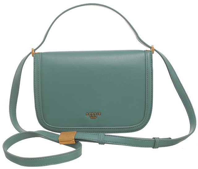 Bessie London – wholesale Crossbody bag – Women's – GOLD CLASP FLAP CORSSBODY BAG9