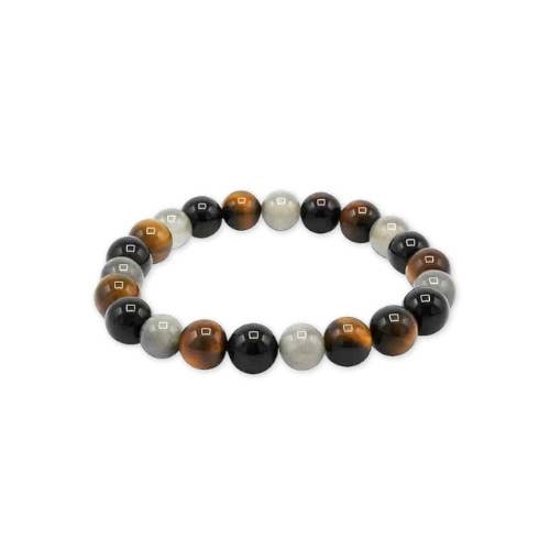 Green Tree - Wholesale Beaded Bracelet - Labradorite, Black Tourmaline & Tiger Eye Beaded Bracelet3