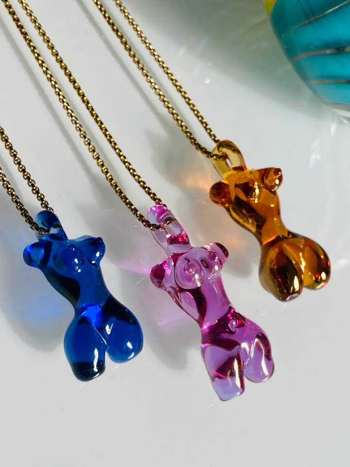 Lady Pendant for wholesale by Jukju Glass