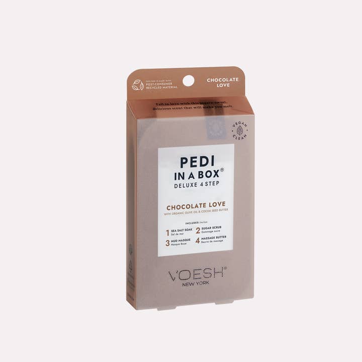 VOESH New York - Wholesale Nailcare Set - Pedi In A Box 4 Step Chocolate Love