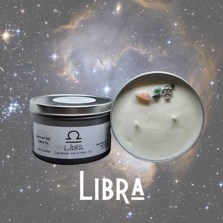 Capricorn Sun Candle Co – Großhandel Reisekerzen – LIBRA Sternzeichen Kerze