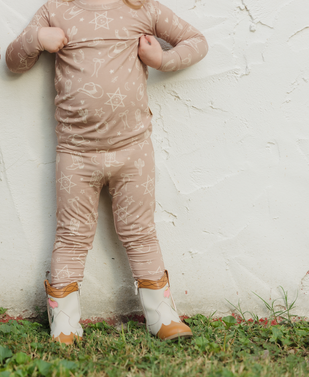 Lil Krew & Co - Wholesale Sleepwear Set - Kids - Rodeo Dreams Two Piece Bamboo Pajamas4