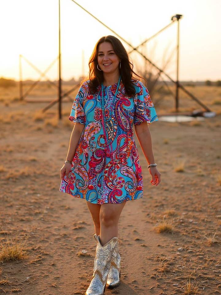 Short sleeve women dress w/side pockets GJQ15832 for wholesale by luluclothes