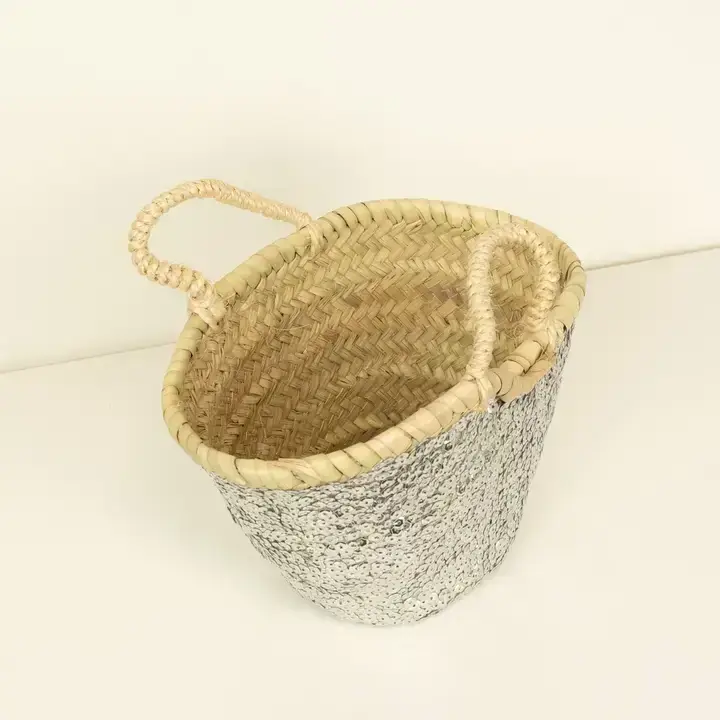 High crafty – wholesale Basket – Kids & baby – Small Glitter Basket for Children – Handmade Wicker 13