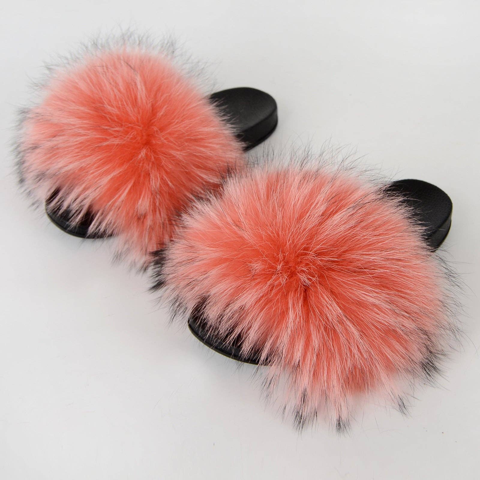 VividLux - Wholesale Slippers - Women's - Fluffy Fur Slides Flat Furry Sandals for Women 26