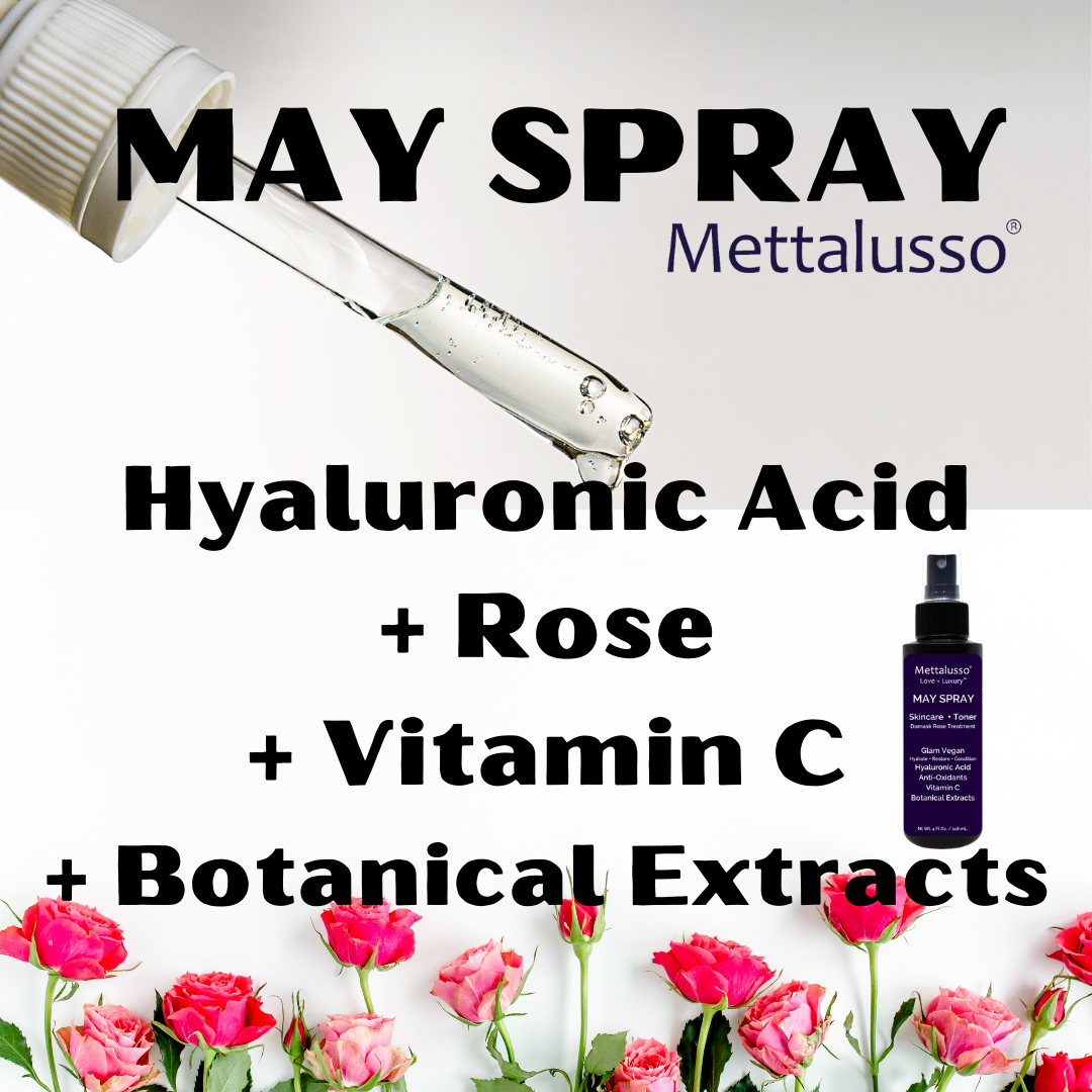 Mettalusso Inc - Wholesale Face & Body Mist/Water - MAY SPRAY Vegan Botanical Hyaluronic Acid Skincare Toner6
