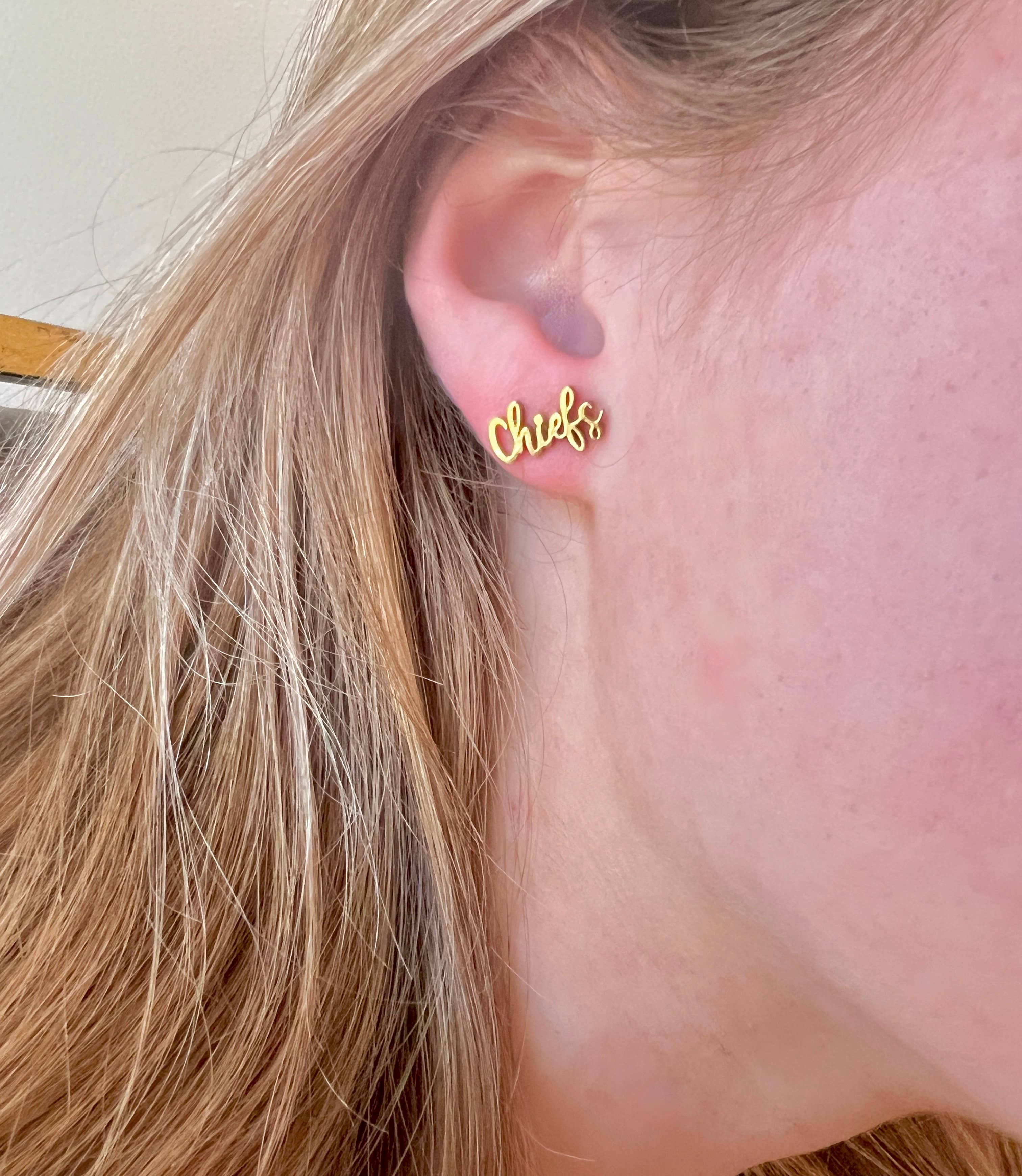 Steele Sloan Designs - Wholesale Stud/Post Earrings - Chiefs Chiefs Earrings Go Chiefs Gift for Chiefs Fans1