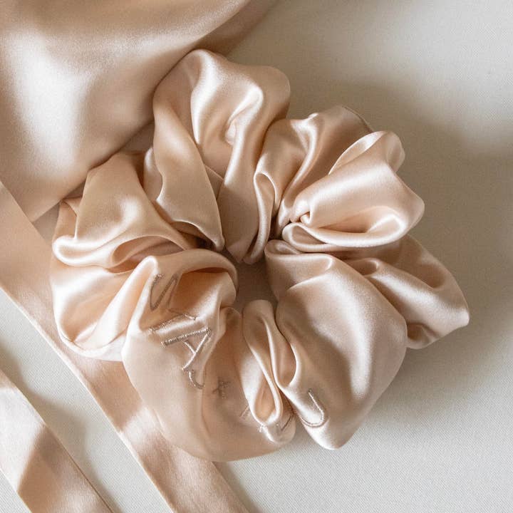 100% Mulberry Silk Scrunchie for wholesale by STASI ACCESSORIES