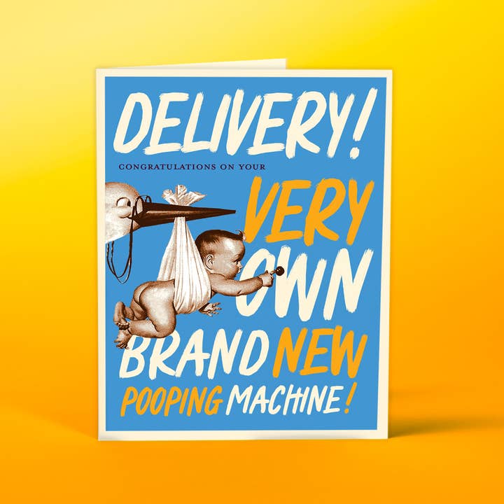 offensivedelightful - Wholesale Baby Card - POOPING MACHINE baby card1