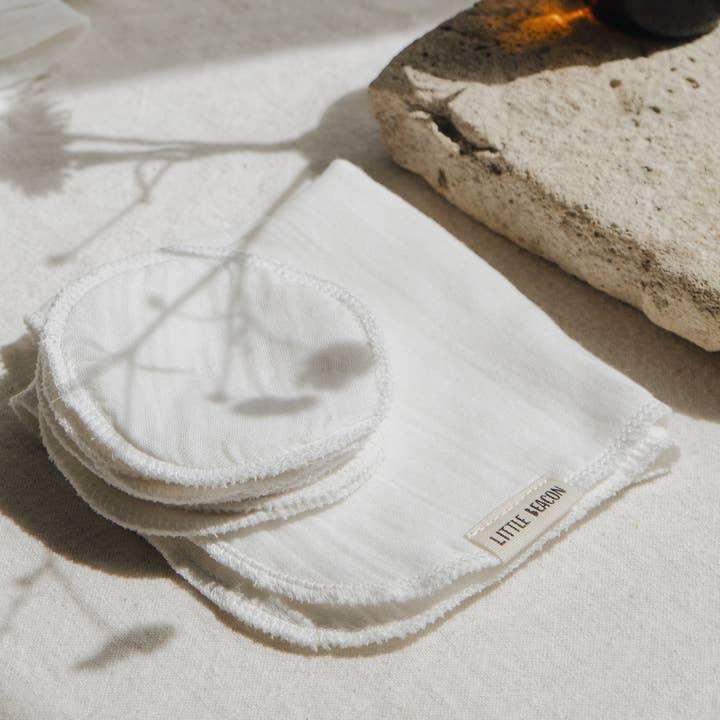 Organic Cotton Face Cleansing Kit for wholesale by Little Beacon