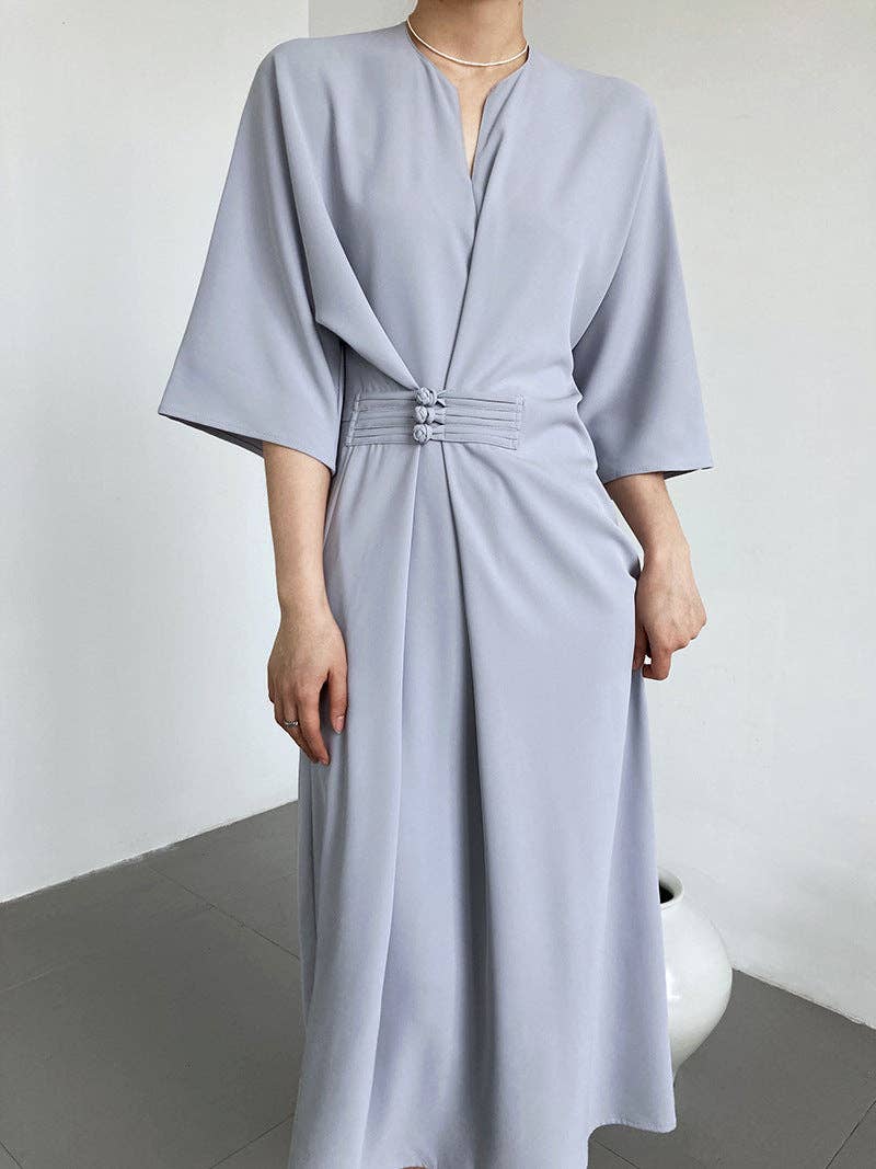 Marayn - Vente Robe – femme - 2025 NOUVELLE Robe Noeud Élégante Moderne Chic Touche Chinoise46