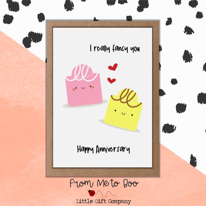 I Fancy You Card - Pun Card - Anniversary Card for wholesale by From Me to Boo