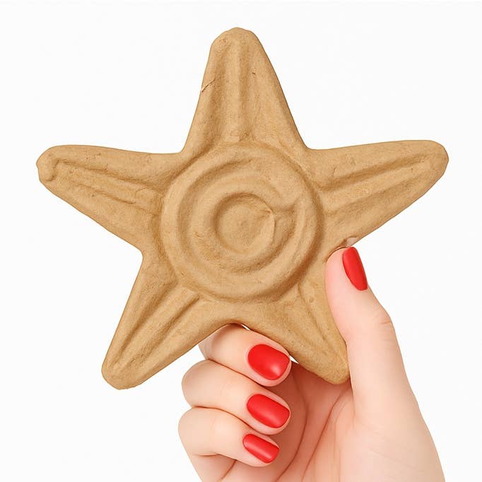 Estrella arquitectónica dimensional de papel maché para venta al por mayor de Factory Direct Craft