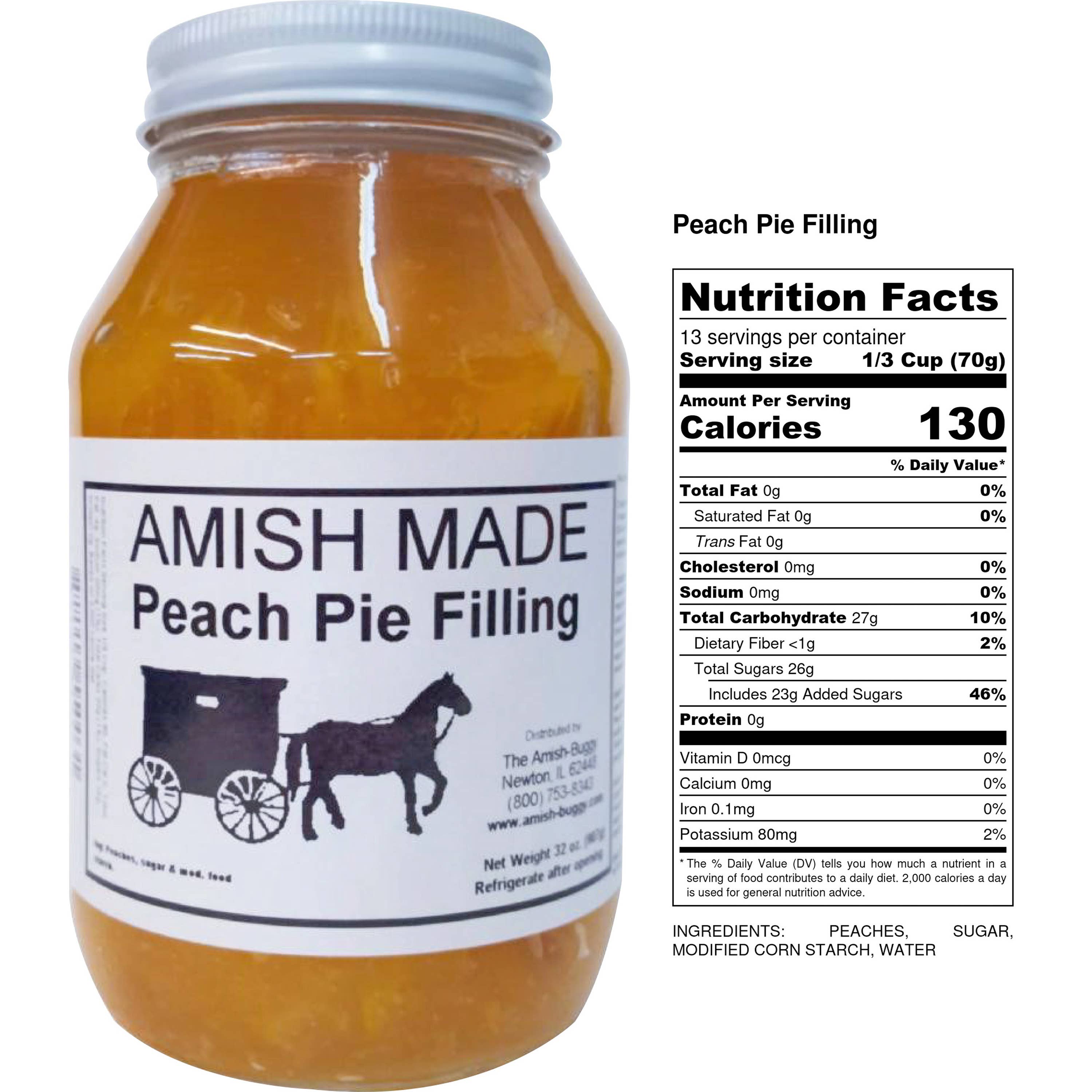 Arndt's Fudgery LLC - Wholesale Jam/Jelly - Amish Pie Filling - 32 Oz Jar3
