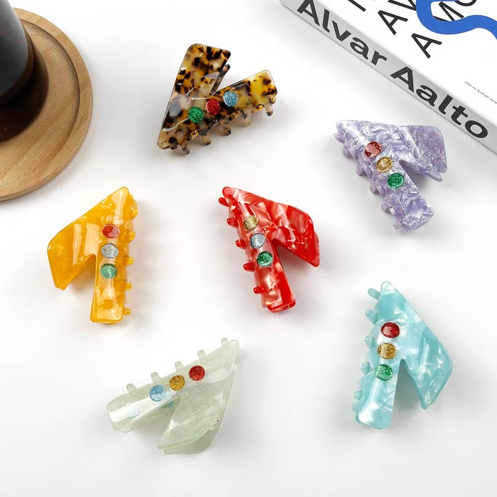 Acetate Hair Clips High Quality Claw Clip for wholesale by TheDivaSoap