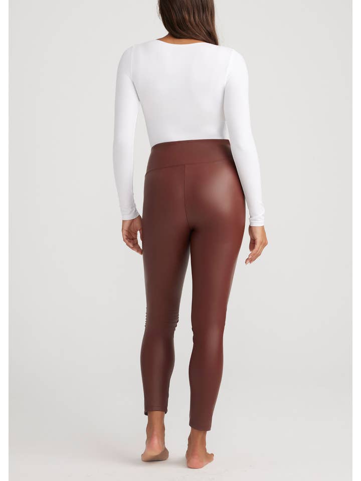 Java Faux Leather Shaping Legging for wholesale on Faire