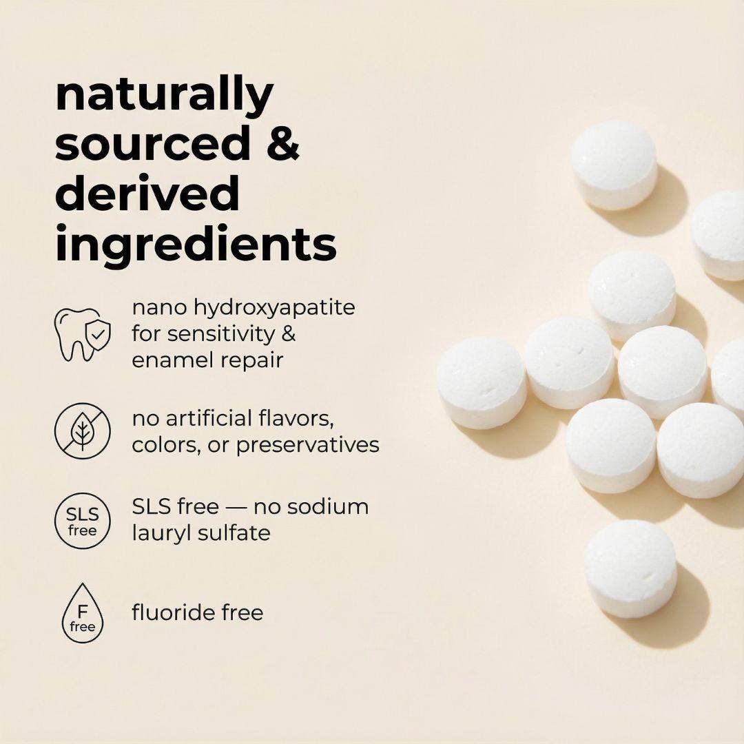 Tidalove - Wholesale Toothpaste - Fluoride-Free Toothpaste Tablets –  62ct Refill Pouch (Case of 30)4