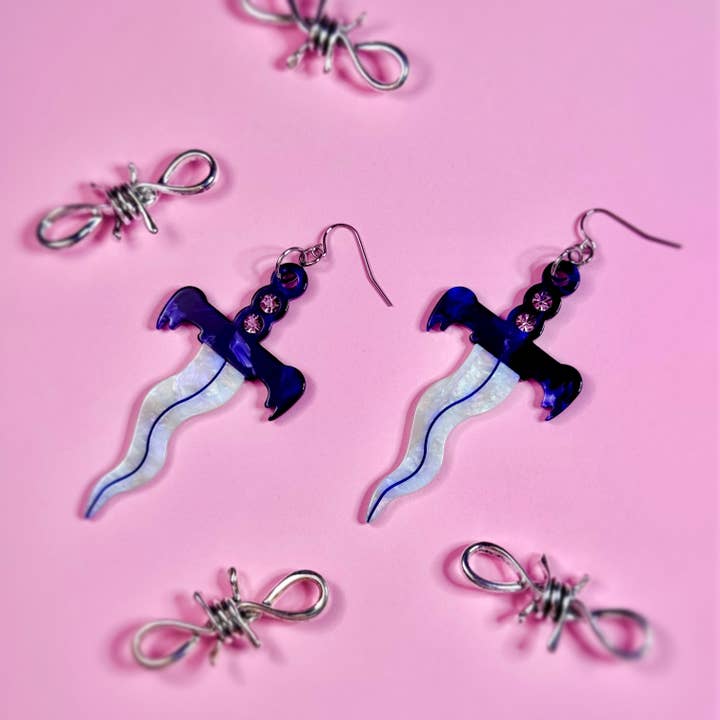 Peach Beast - Wholesale Dangle Earrings - Dagger Earrings
