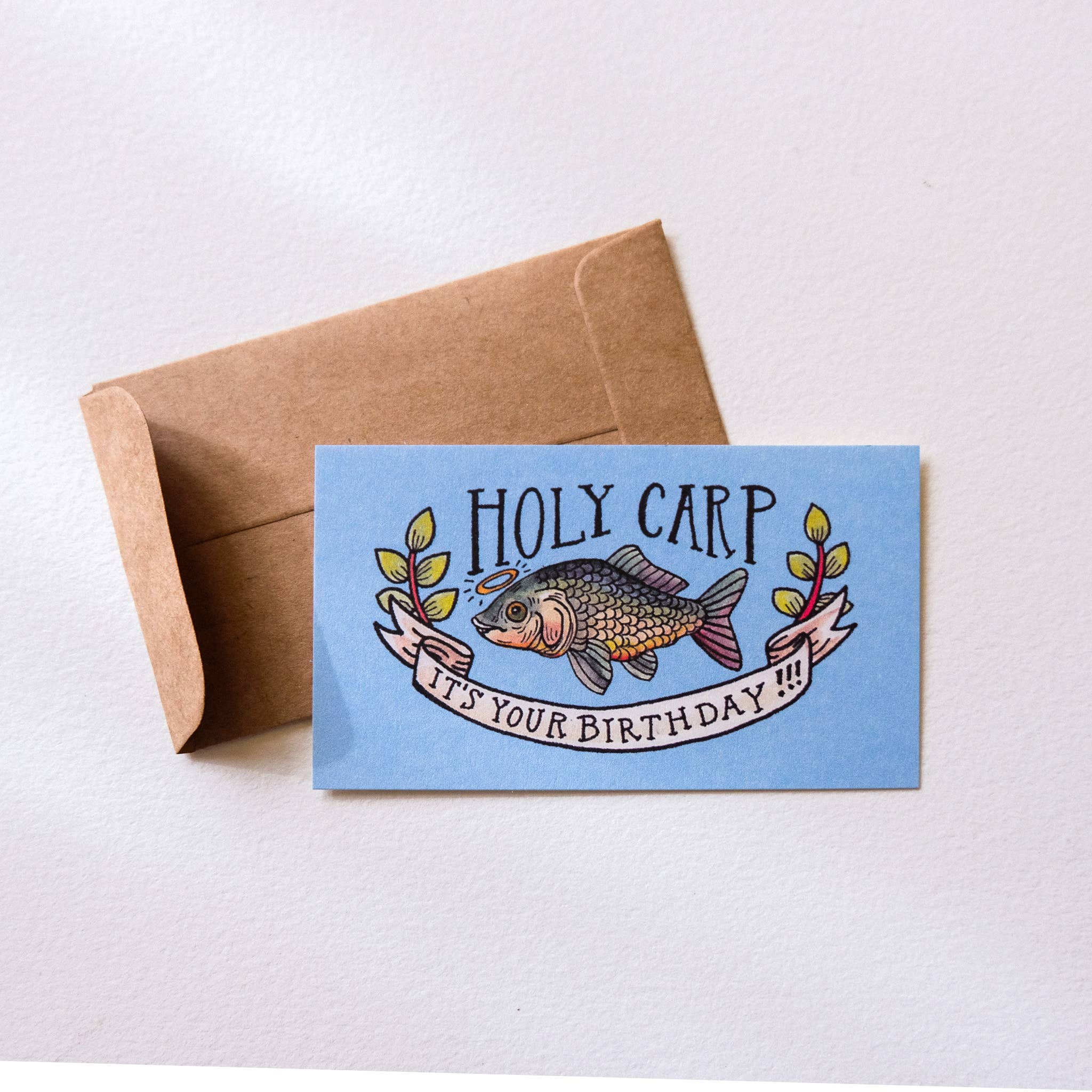 Mattea - Wholesale Birthday Card - Holy Carp It's Your Birthday Mini Card2