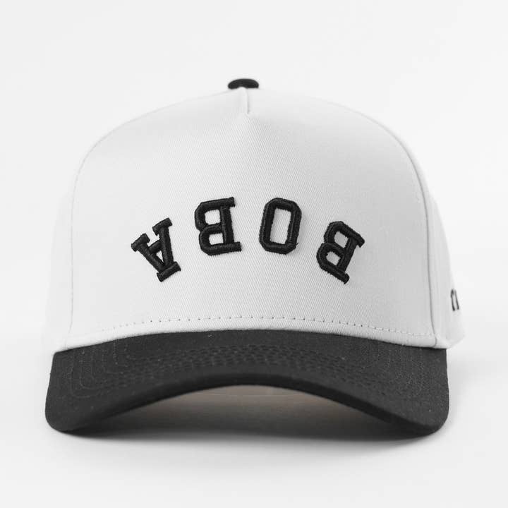 Boba Upside Down Embroidered A-Frame Snapback Hat for wholesale by The Hungry Sloth