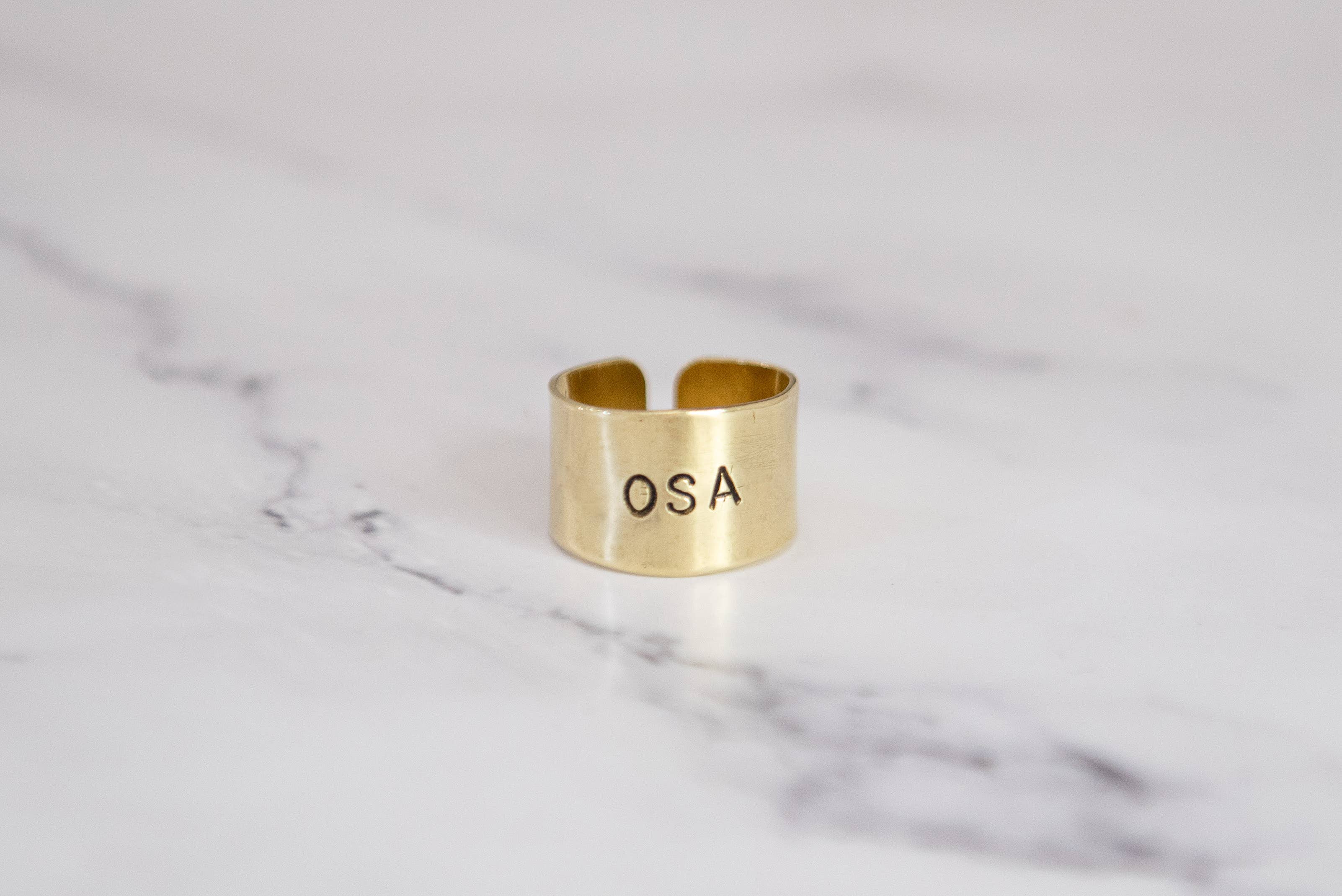 Loti jewels - Wholesale Band/Stacked Ring - MESSAGE RING IN BRASS WITH ENGRAVING2