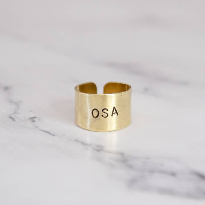 Loti jewels - Wholesale Band/Stacked Ring - MESSAGE RING IN BRASS WITH ENGRAVING2