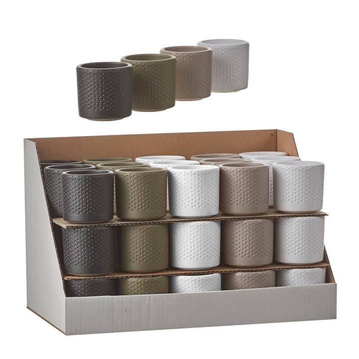 BIDKhome - Wholesale Plant Pot - Polly Ceramic Pot Planter (Set of 42)
