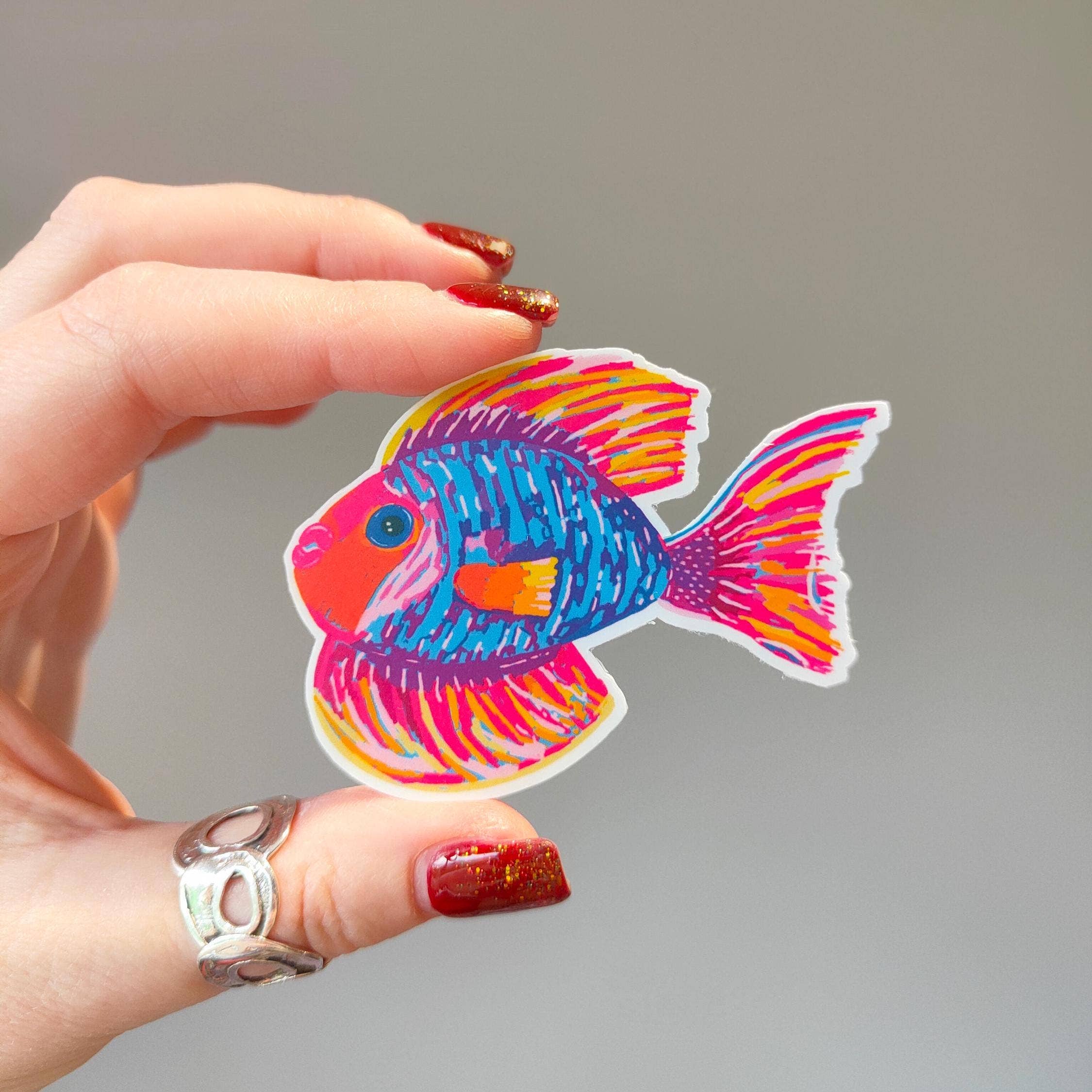 Lou Blakey – wholesale Sticker – Vinyl Fish Sticker Set1